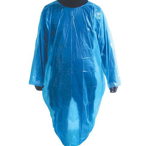 Kertakäyttöinen sadesuoja/poncho Sininen 118x80cm 50-pakkaus. Kertakäyttöinen sadesuoja/poncho Sininen 118x80cm 50-pakkaus.