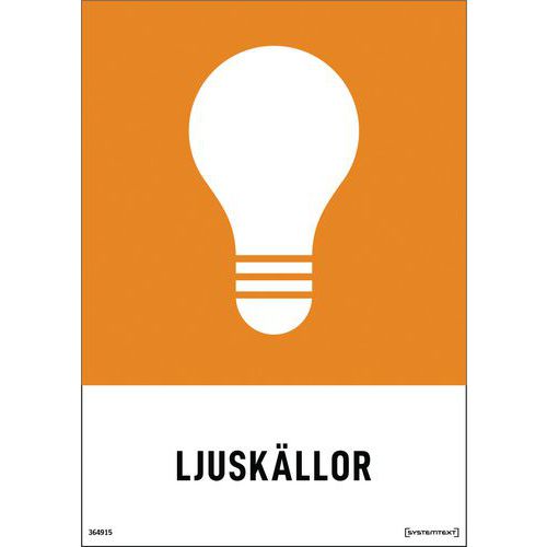 Kyltit - Jätekäsittely - Systemtext