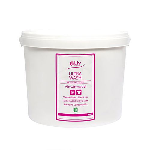 Liv Ultra Wash -valkopesuaine 8 kg Liv Ultra Wash -valkopesuaine 8 kg