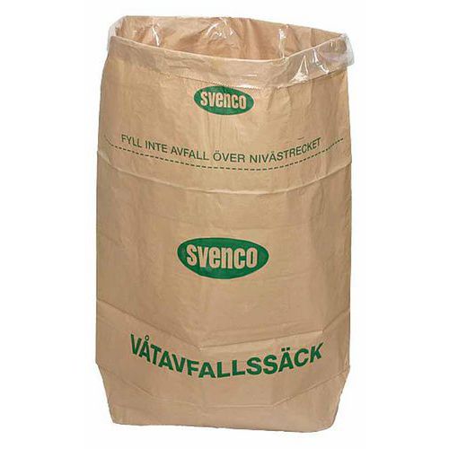 Jätesäkki paperia, 125 l 75 x 100 x 25 cm 1 liuska, suurkeittiöihin Jätesäkki paperia, 125 l 75 x 100 x 25 cm 1 liuska, suurkeittiöihin