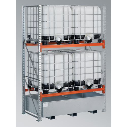 Allastettu ibc-varastohyllykkö r23-3614 l Allastettu ibc-varastohyllykkö r23-3614 l