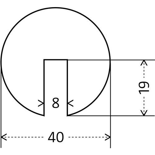 rond pour IPN ou arêtes rond pour IPN ou arêtes